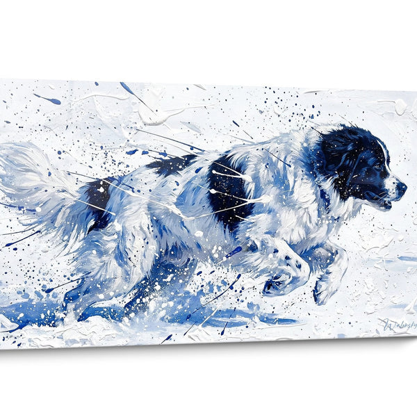 Landseer Dog Watercolor Wall Art