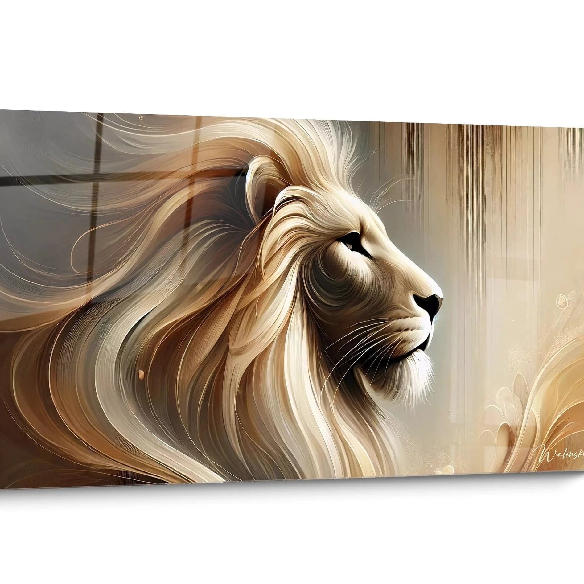 Abstract African Golden Wall Art