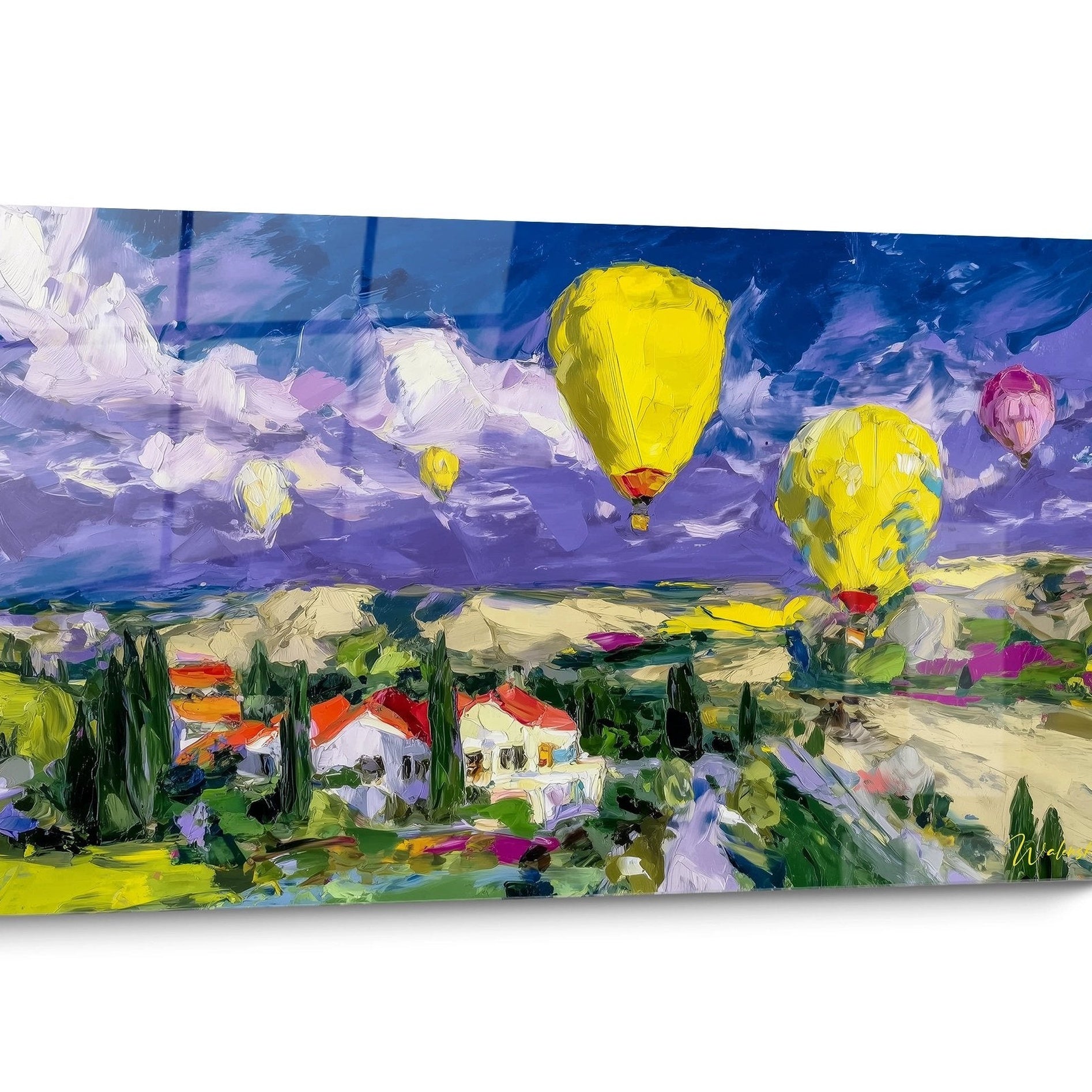 Hot air balloon wall art