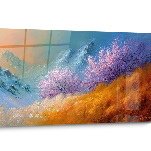 Panoramic Japanese Cherry Blossom Wall Art