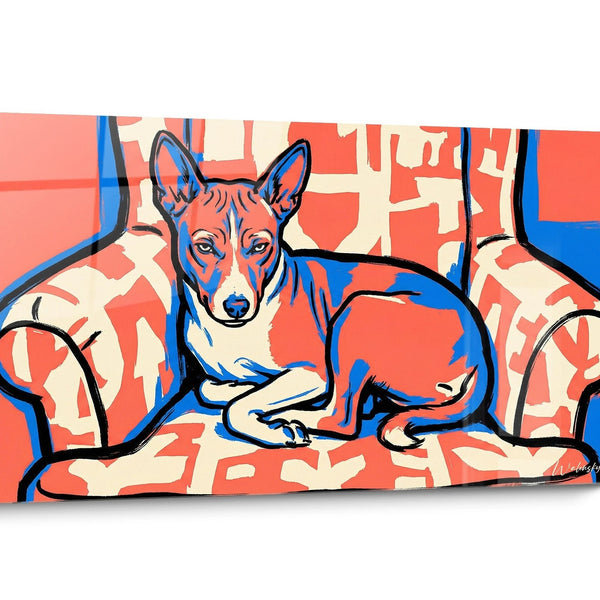 Basenji Dog Pop Art Canvas