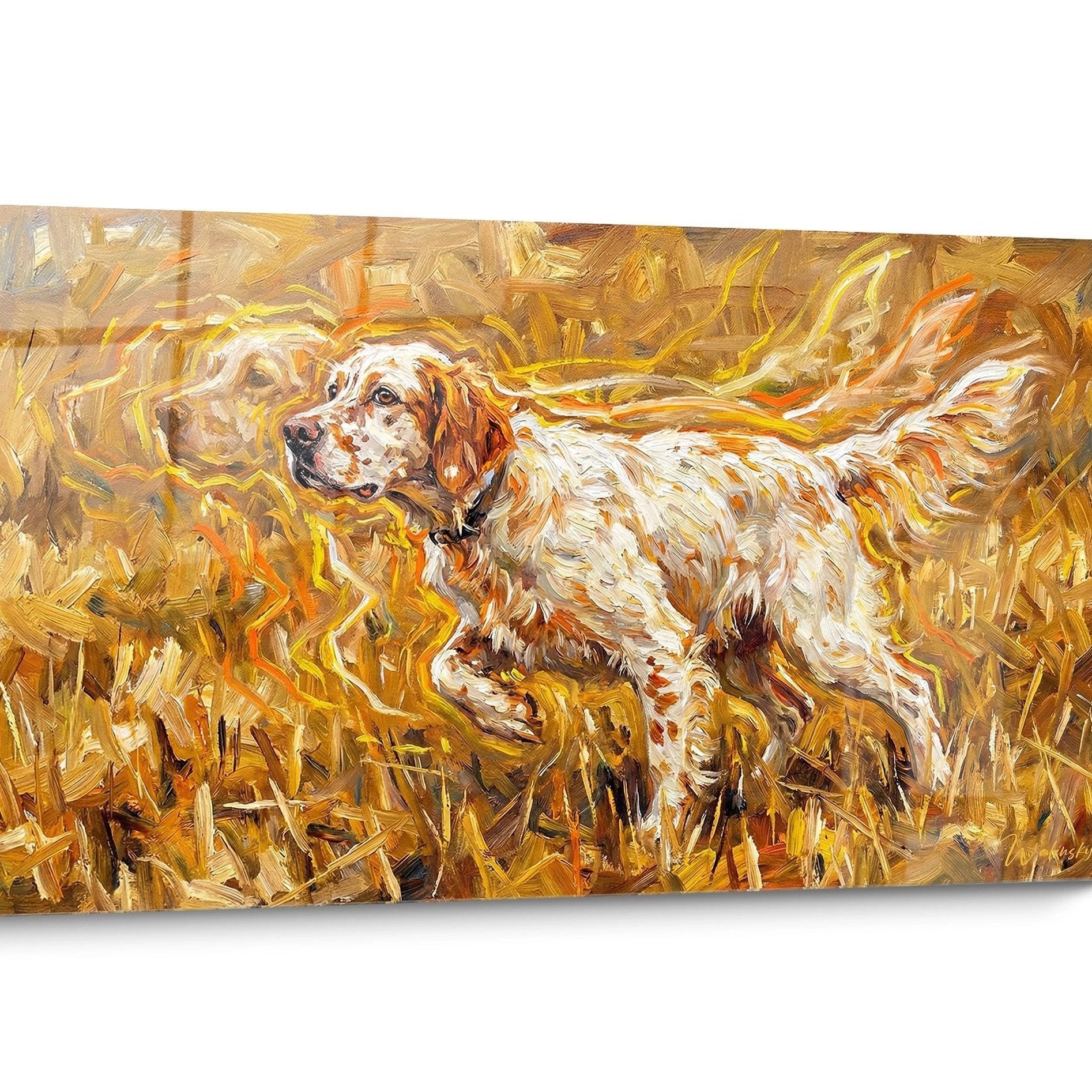 English Setter Hunting Dog Wall Art