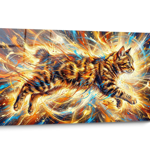 Tableau chat Manx Coloré