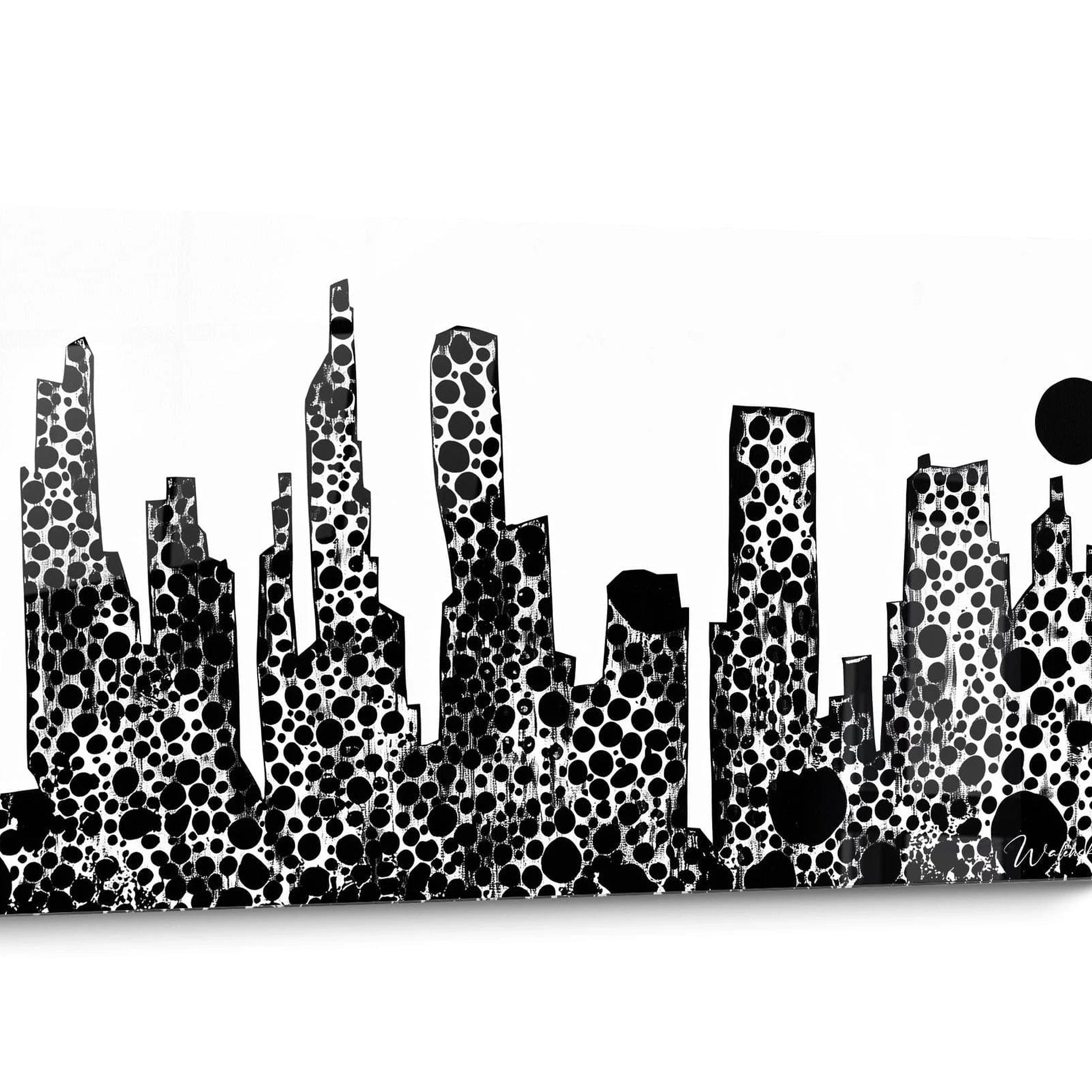 Tableau tacheté noir et blanc style dalmatien Urbain