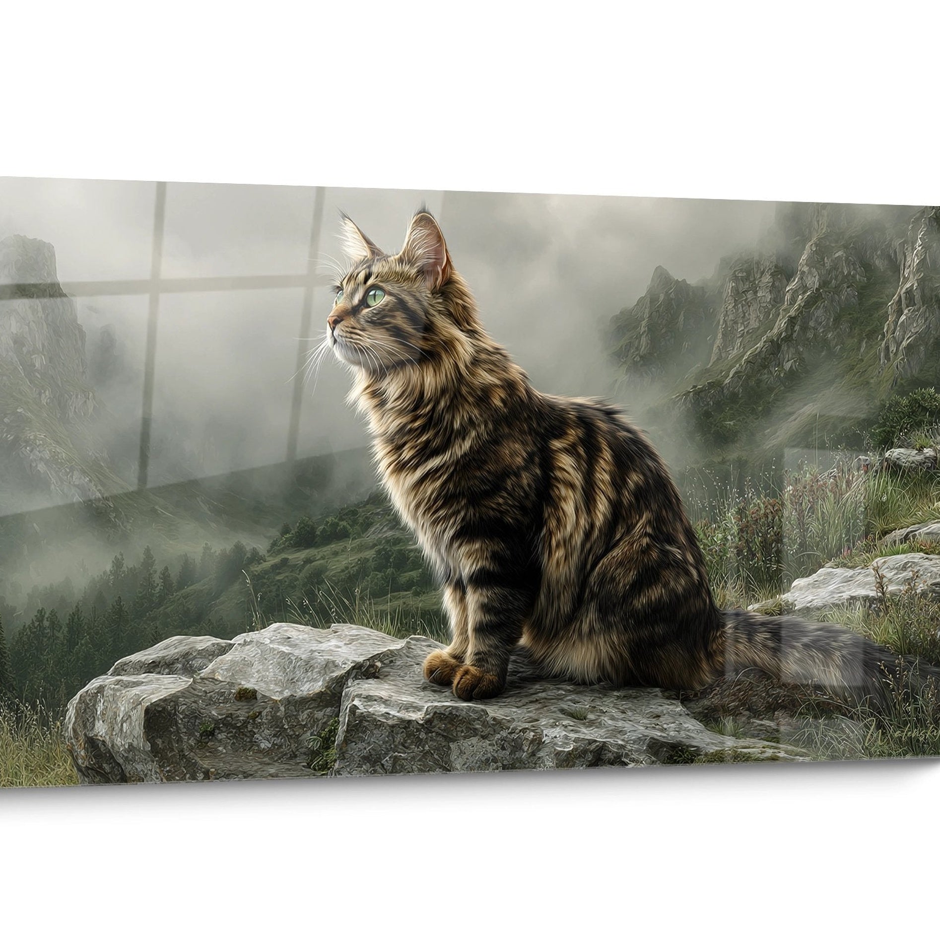Tableau chat American Bobtail
