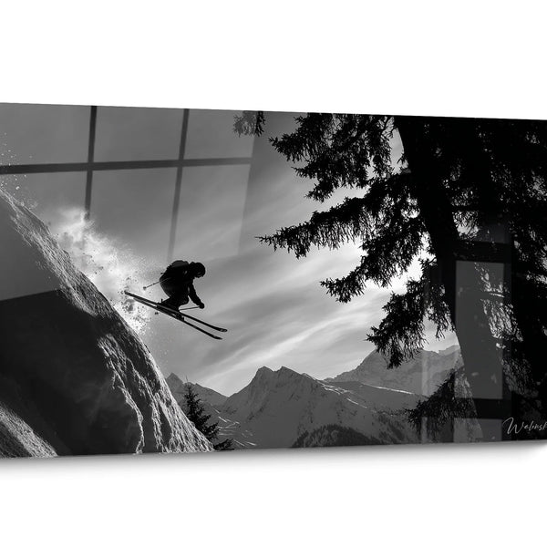 Black and White Sports Action Wall Art