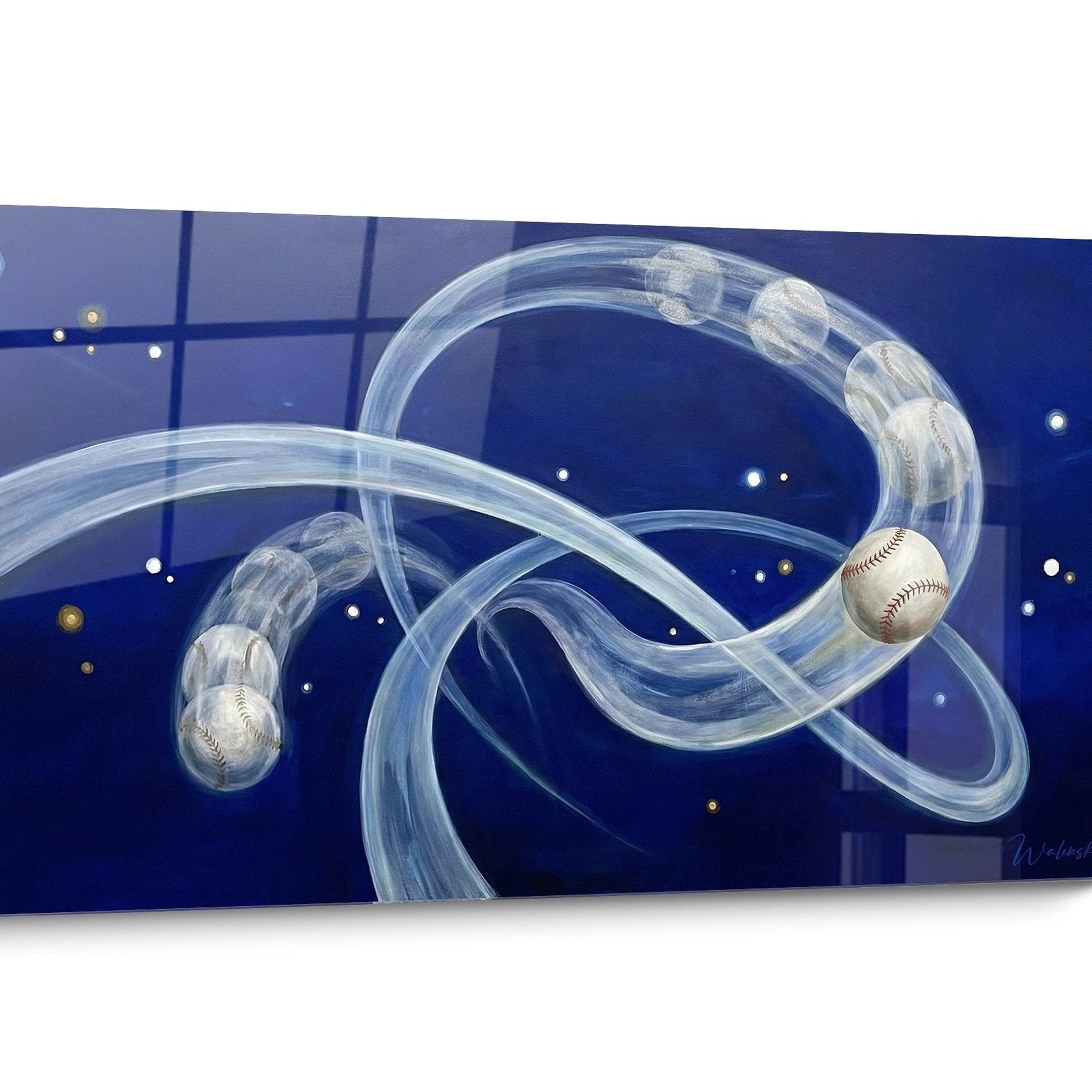 Tableau Baseball Abstrait