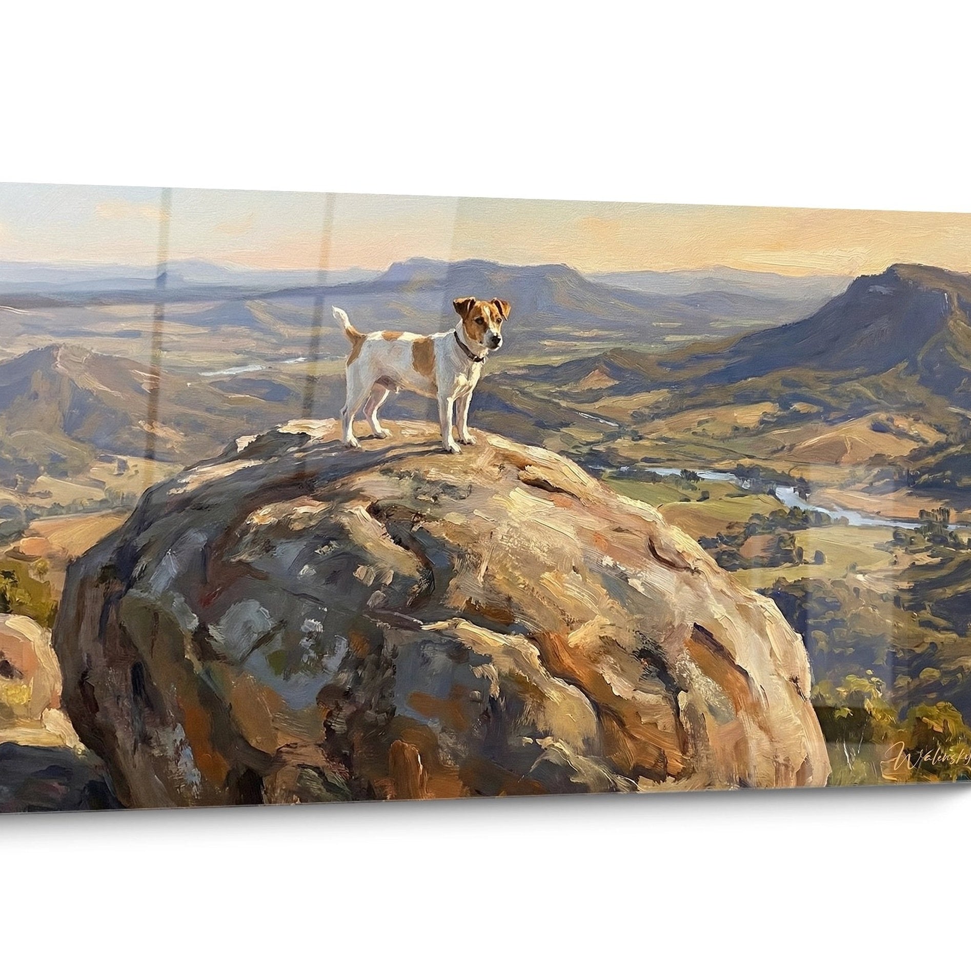 Tableau chien Jack Russel Terrier Doré