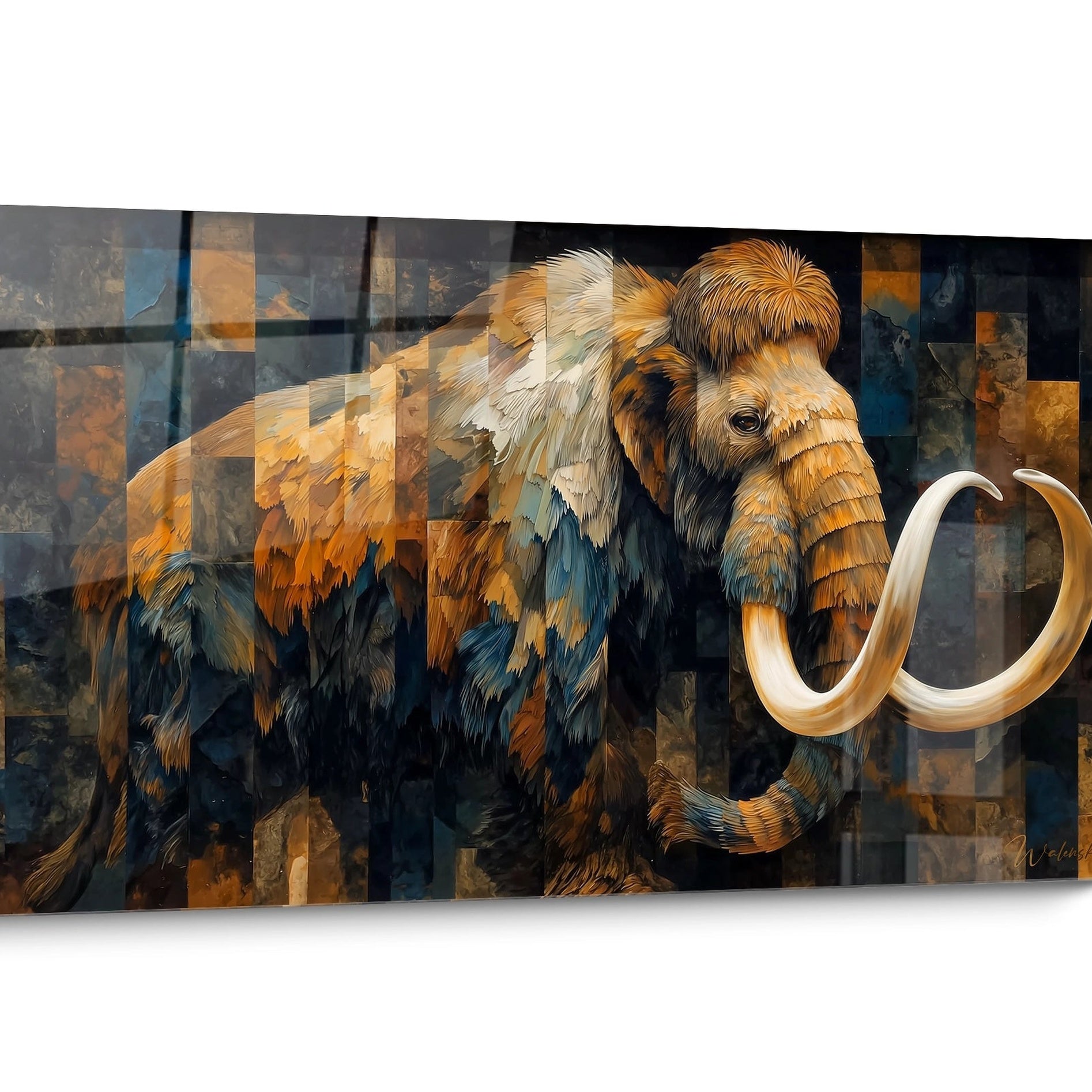 Tableau Mammouth laineux Coloré