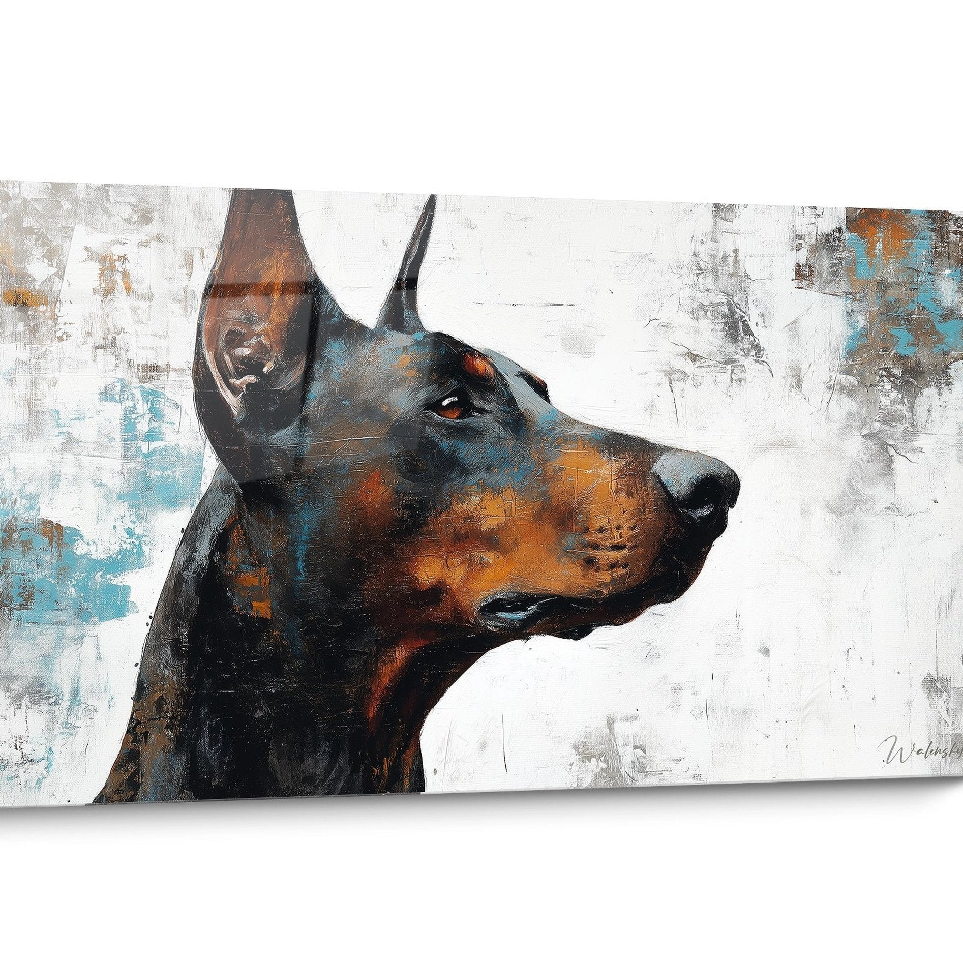 Dobermann Wandbild