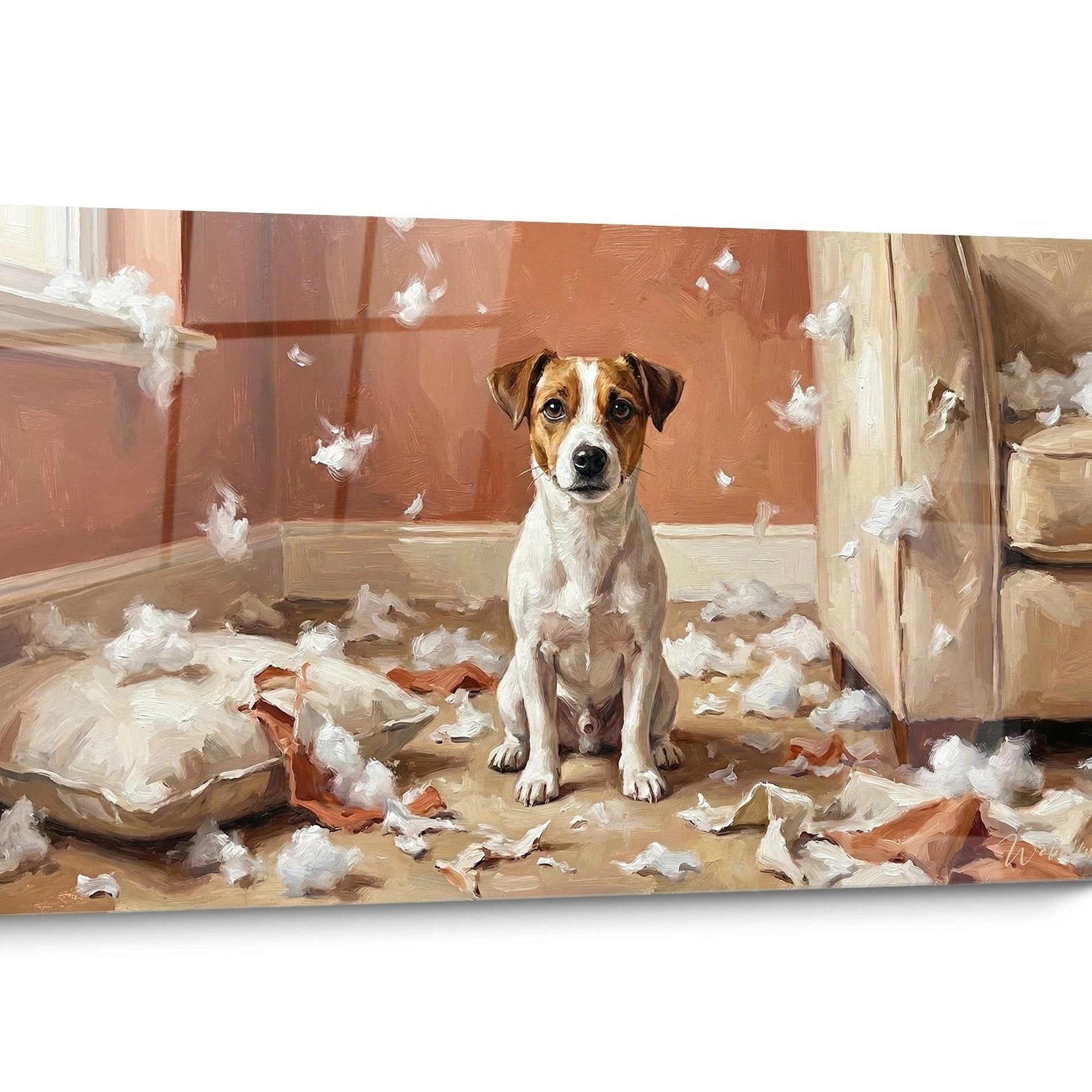 Tableau chien Jack Russel Terrier Réaliste
