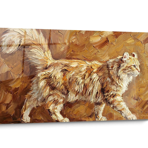 Golden American Curl Cat Wall Art