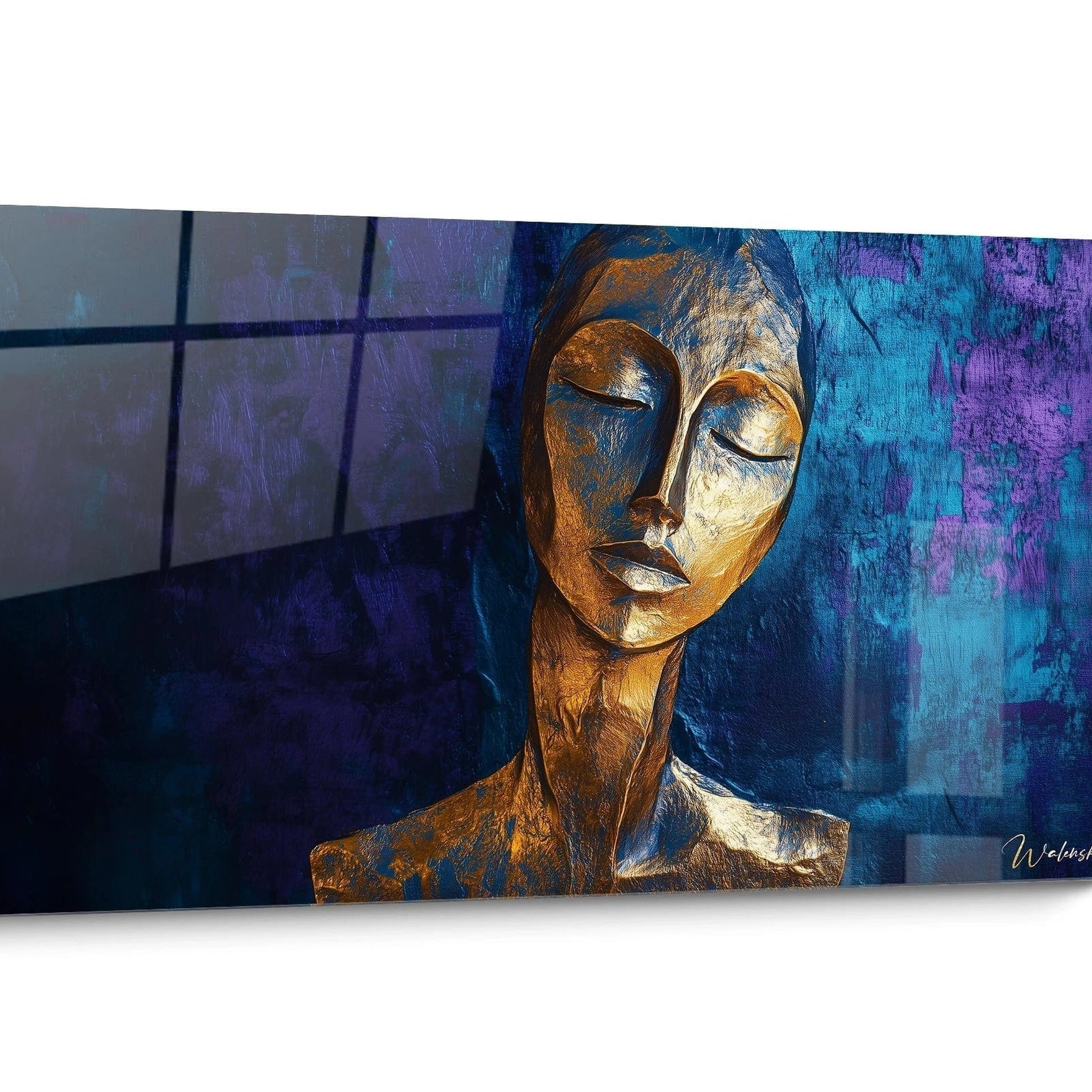 Amedeo Modigliani Inspired Painting Expressionist Portrait