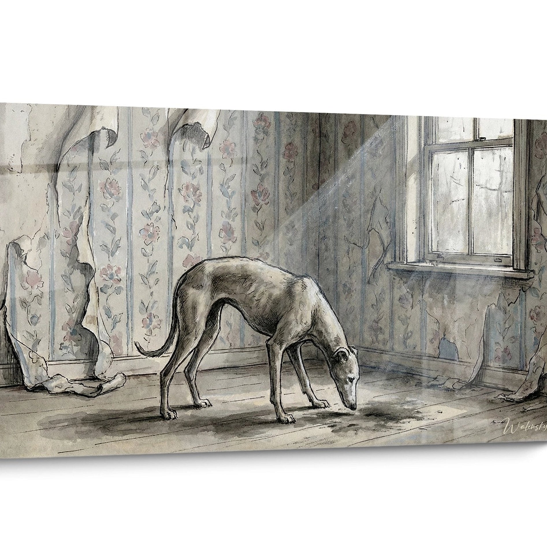 Greyhound Greyhound Sepia Wall Art