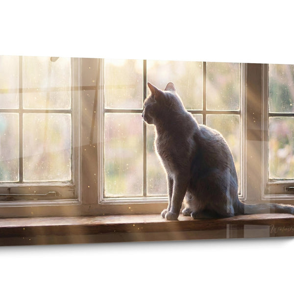 Tableau chat Korat Doré