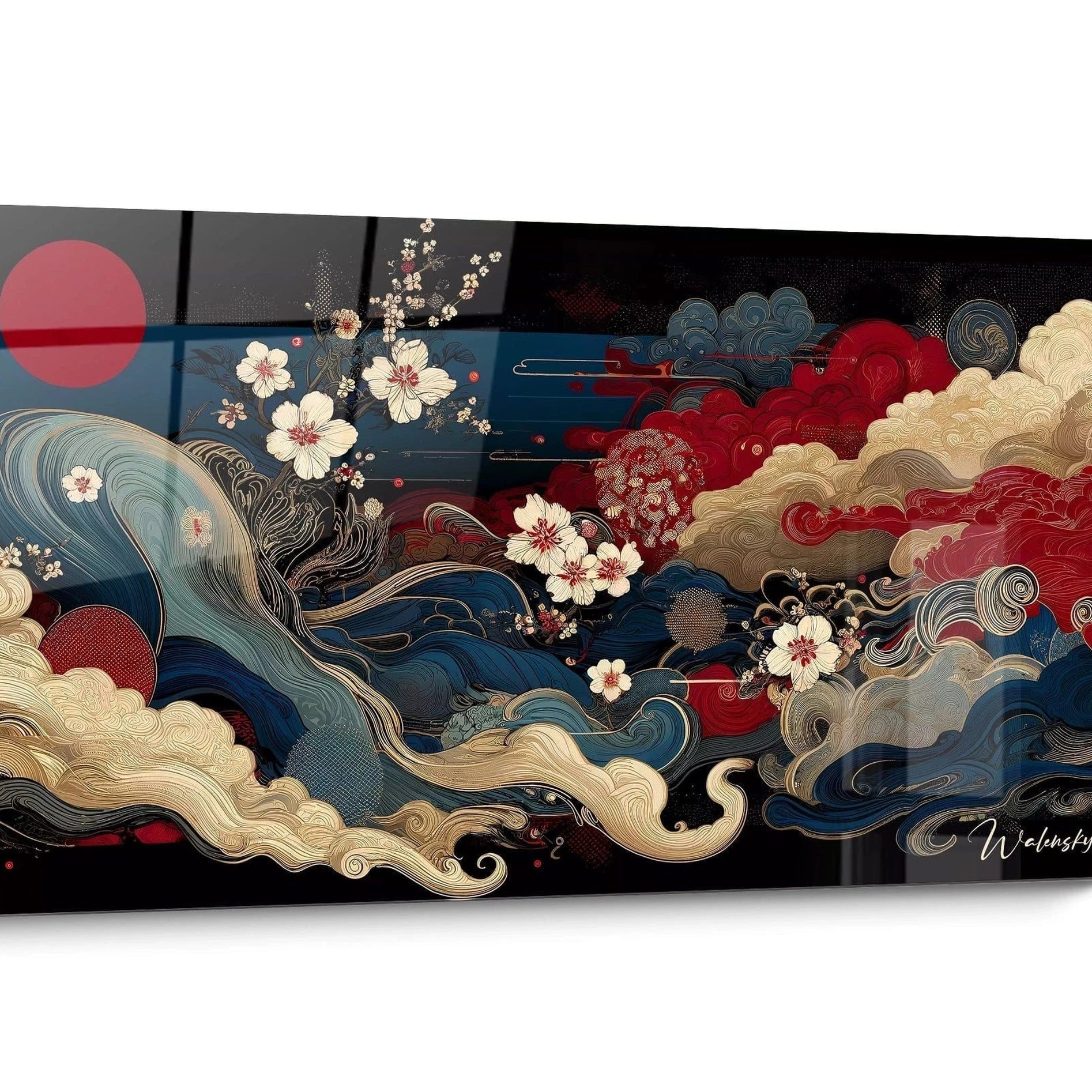 Tableau Cerisier Japonais Doré
