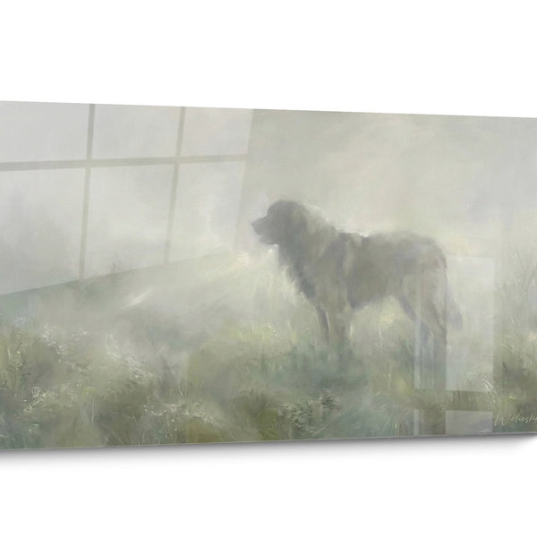 Schilderij Leonberger hond Zwart-wit