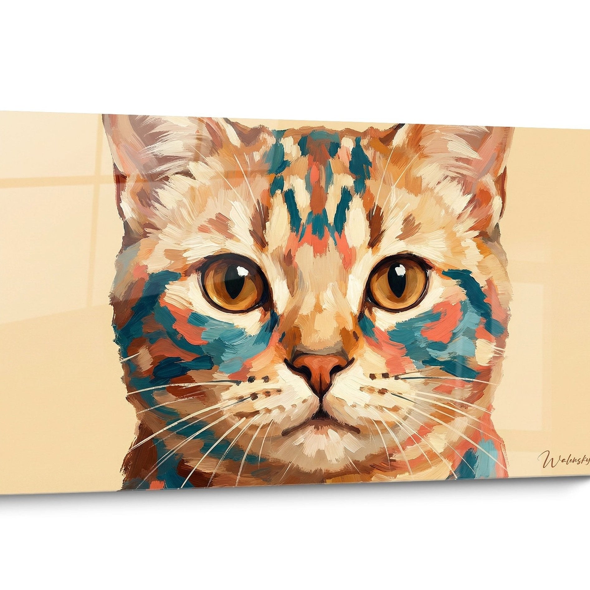 American Shorthair Cat Modern Wall Art