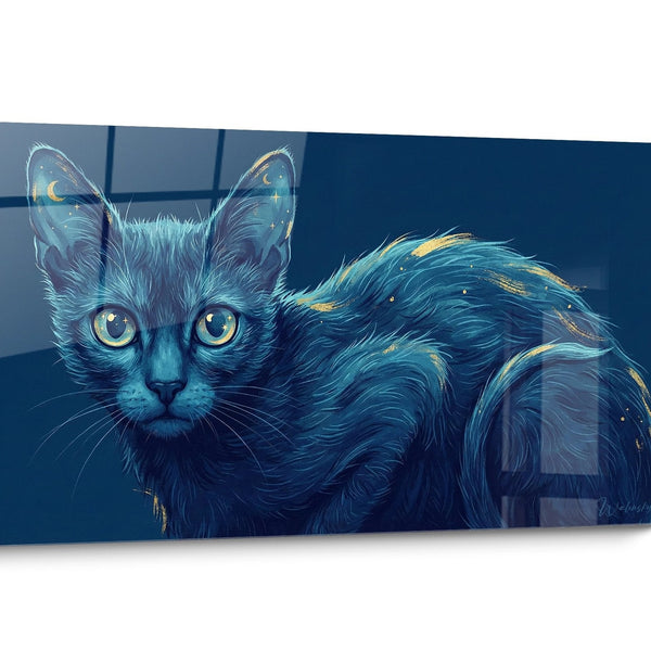 Tableau chat Lykoi Nocturne