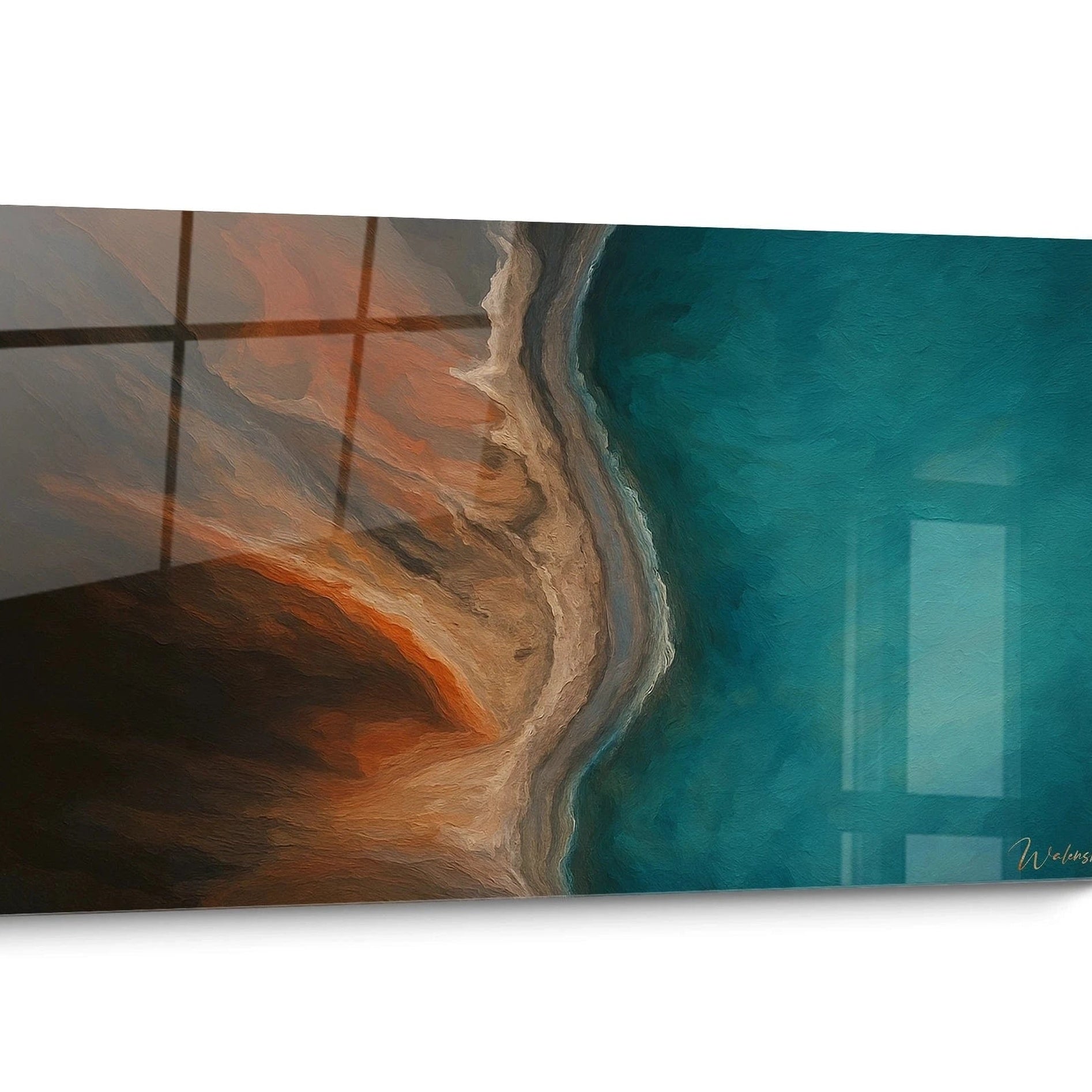 Tableau vue aérienne Turquoise