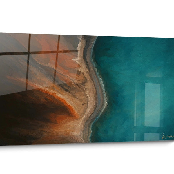 Tableau vue aérienne Turquoise