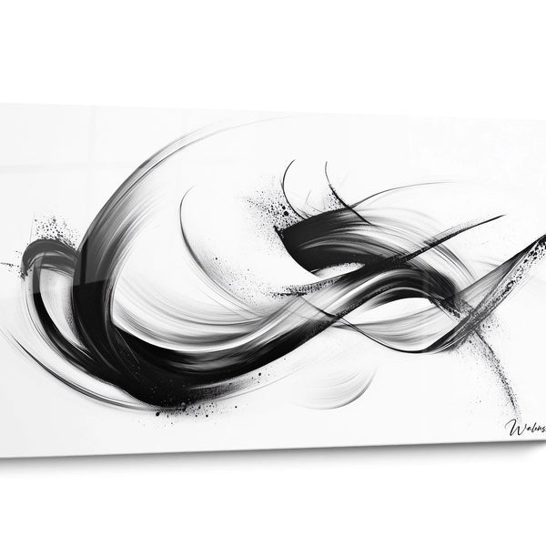 Striped Black and White Wall Art