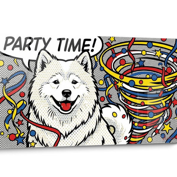 Tableau chien Samoyede Pop Art