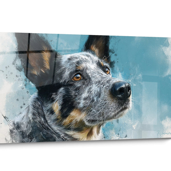 Tableau chien Australian Cattle Dog Moderne