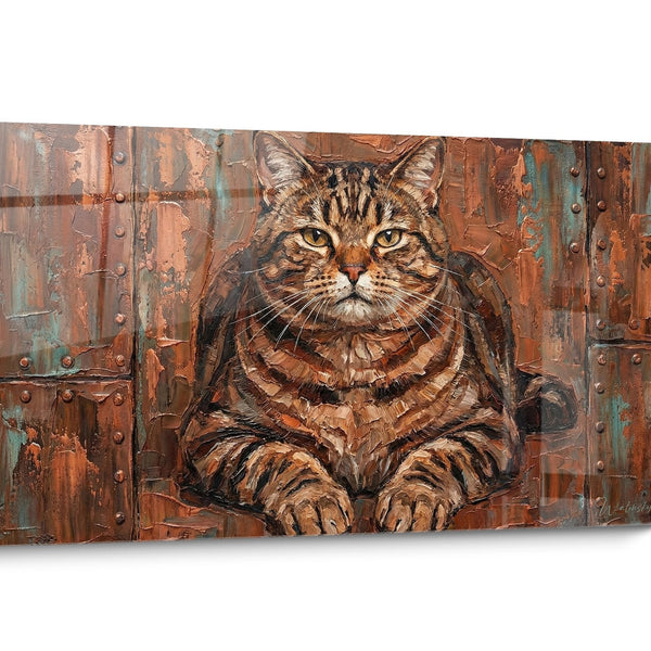 Tableau chat American Shorthair Roux