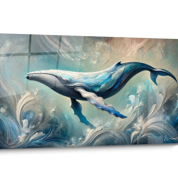 Tableau pour salle de bain Baleine