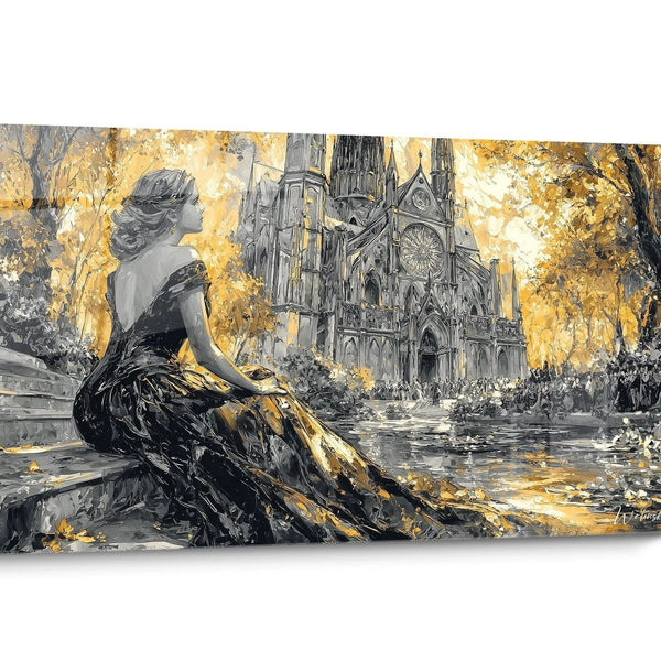 Tableau Gothique Noir et Dore