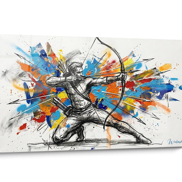 Quadro Tiro con l'Arco Astratto