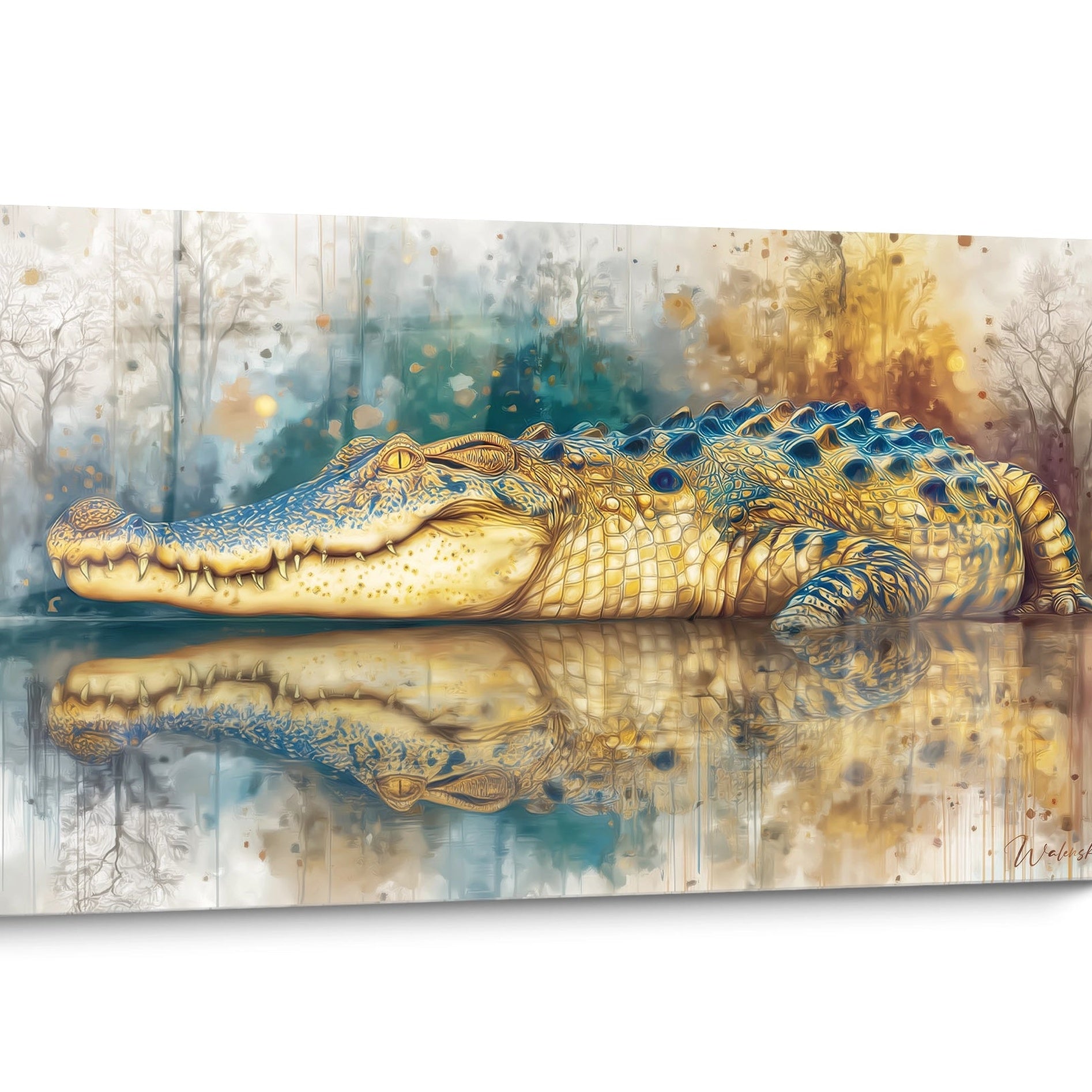 Golden Antique Lands Wall Art