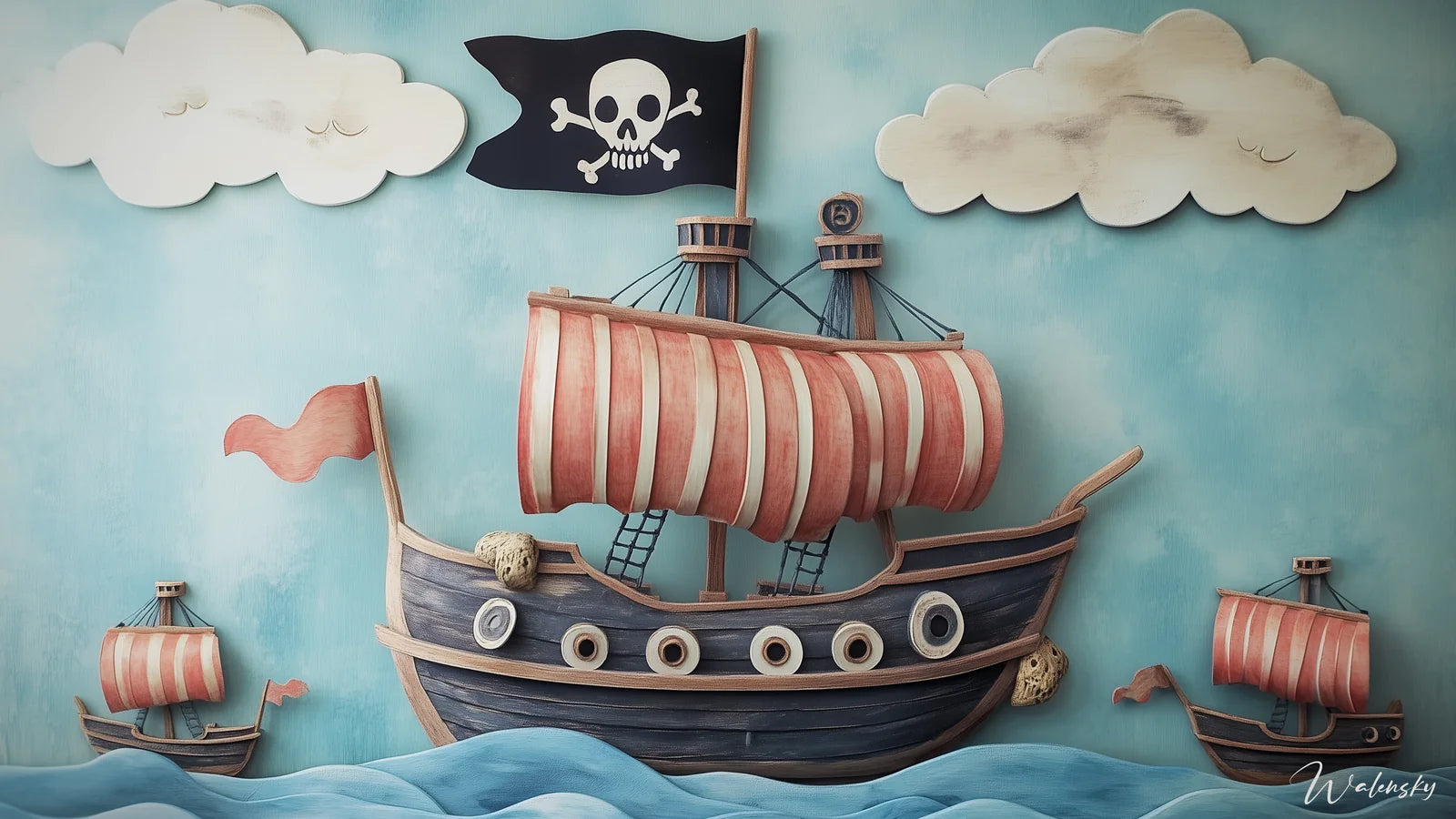 Tableaux pirates pour enfants