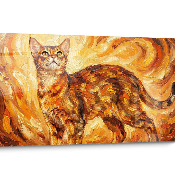 Gemälde Moderne Abessinier-Katze