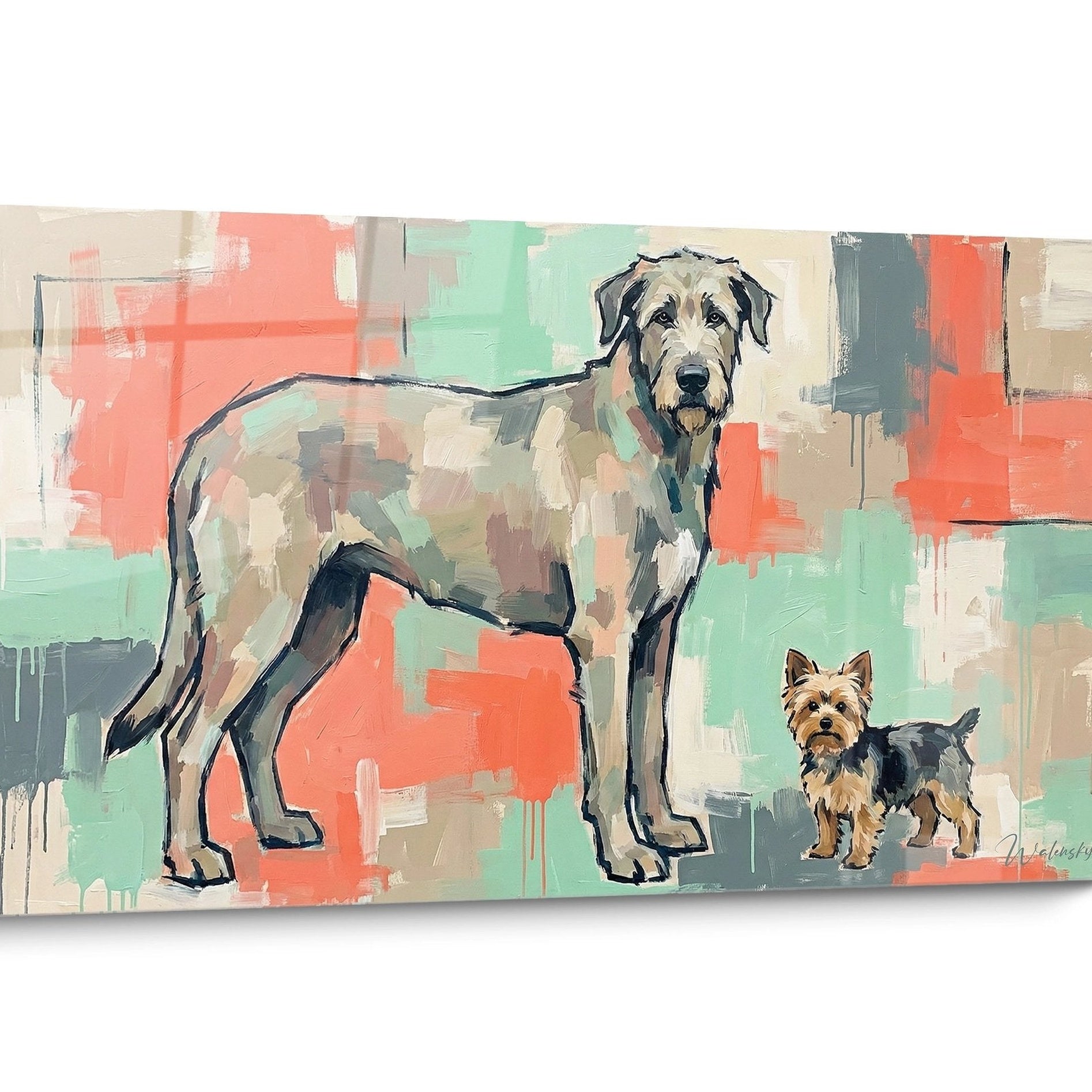 Bild Hund Irish Wolfhound Pop Art