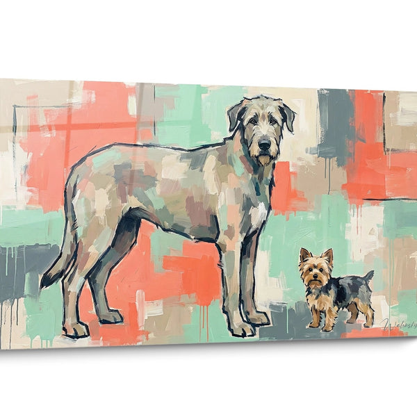 Tableau chien Irish Wolfhound Pop Art