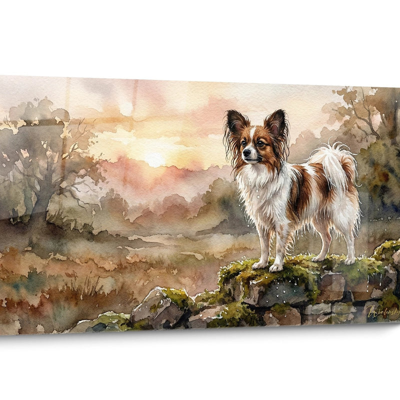 Schmetterlingshund-Kunstwerk