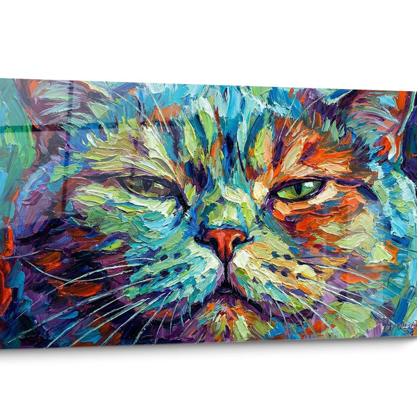 Gemälde Britisch Kurzhaar Katze Pop Art