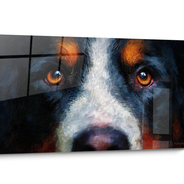 Gemälde Berner Sennenhund realistisch