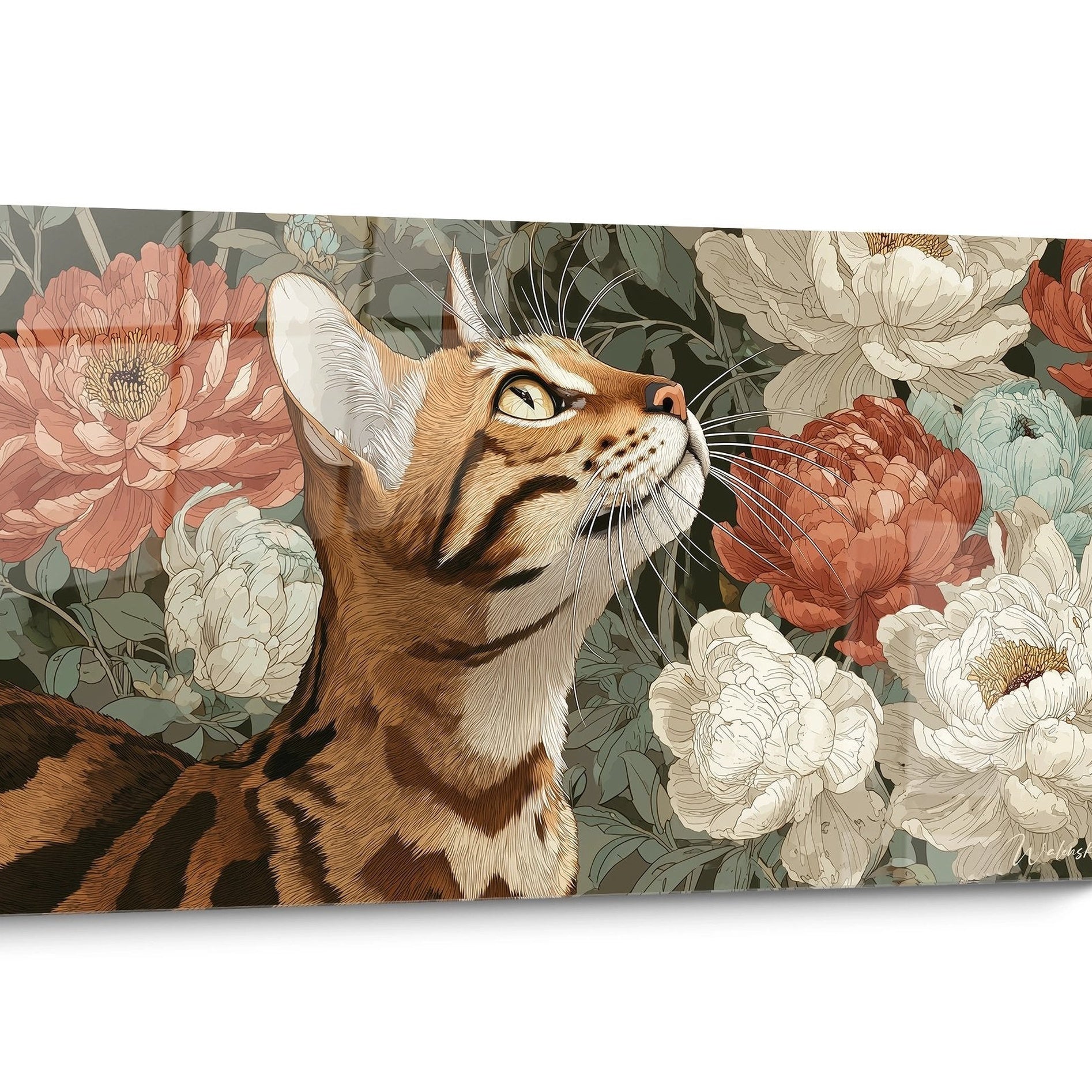 Vintage Toyger Cat Wall Art