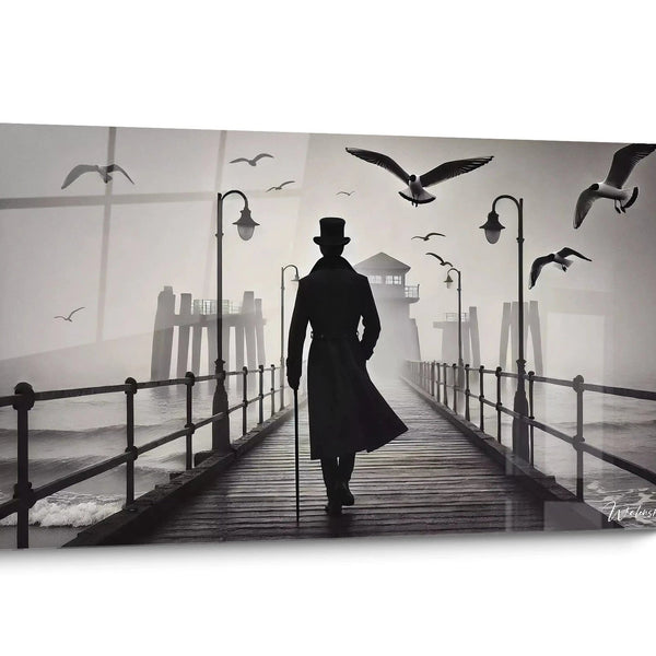 Tableau personnages noir et blanc