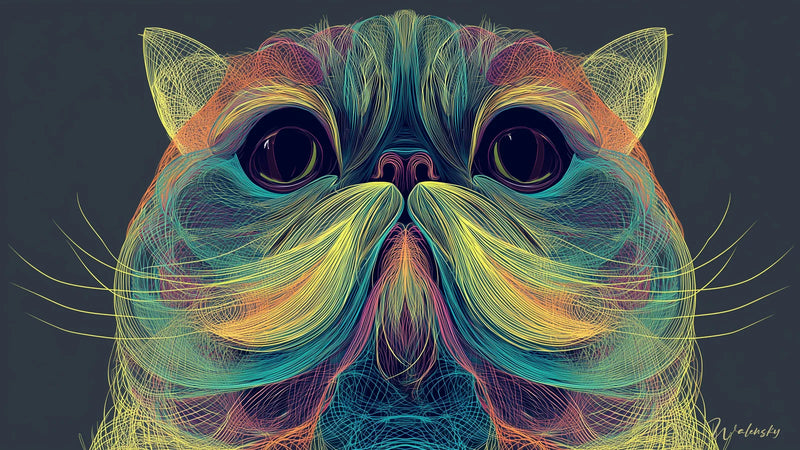 Chat Tableau Shorthair Esotico