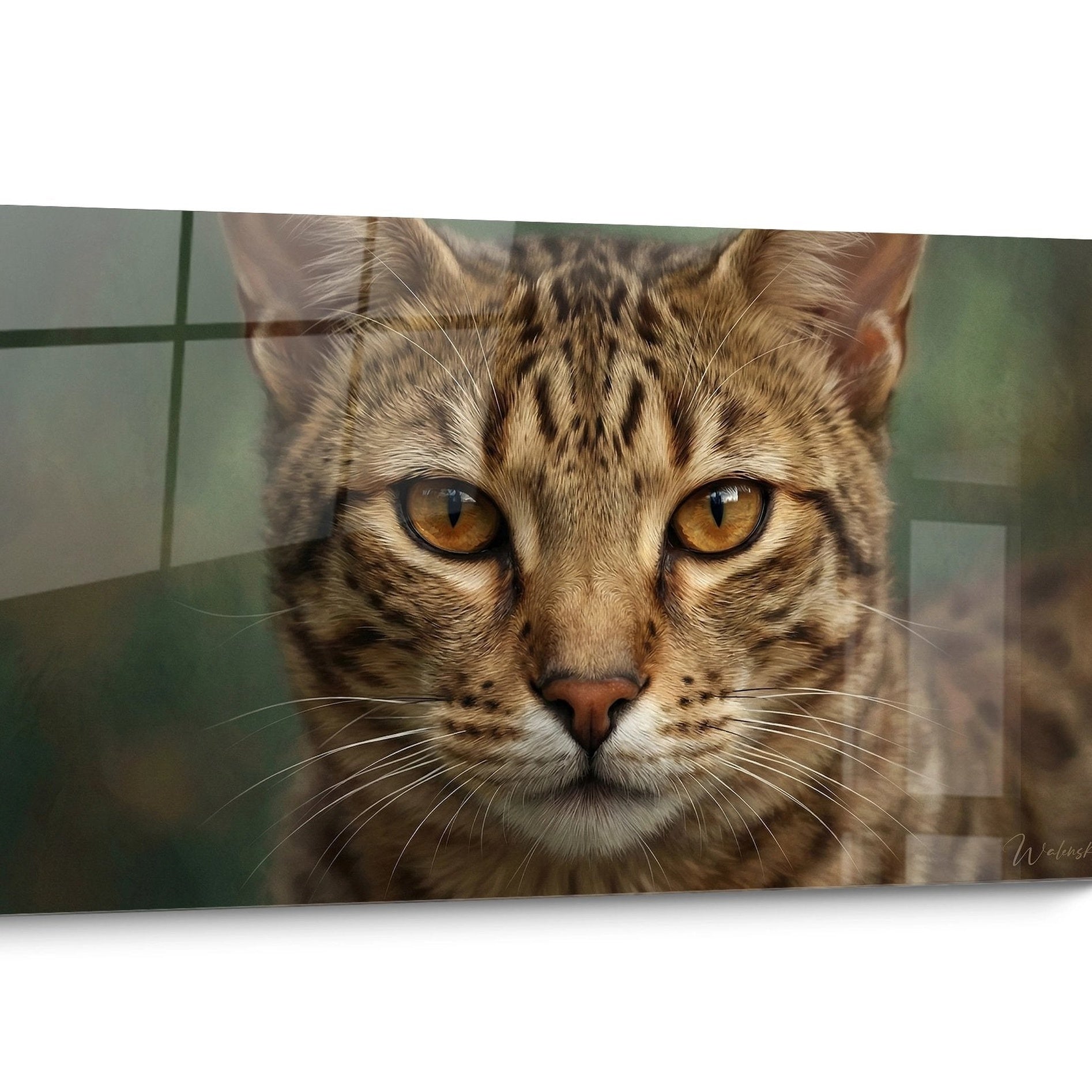 Tableau chat Ocicat Portrait