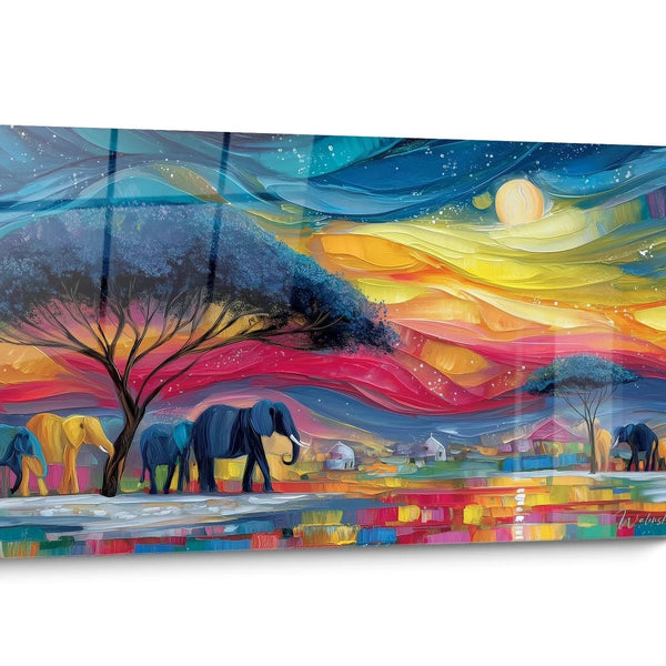 Gemälde Afrikanische Landschaften Expressionismus