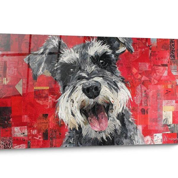 Tableau chien Schnauzer Pop Art