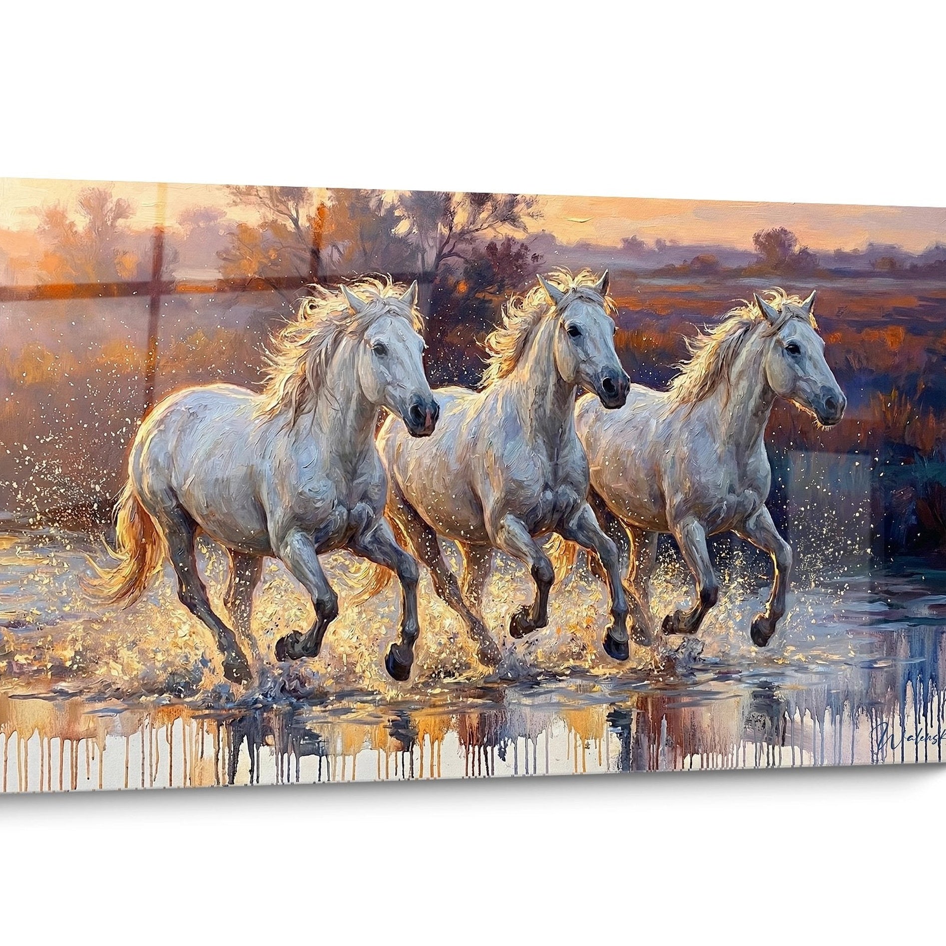 Tableau Camargue Coucher Soleil