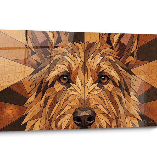 Geometric Picard Sheepdog Wall Art