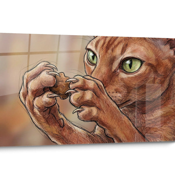 Quadro gatto Cornish Rex Ritratto