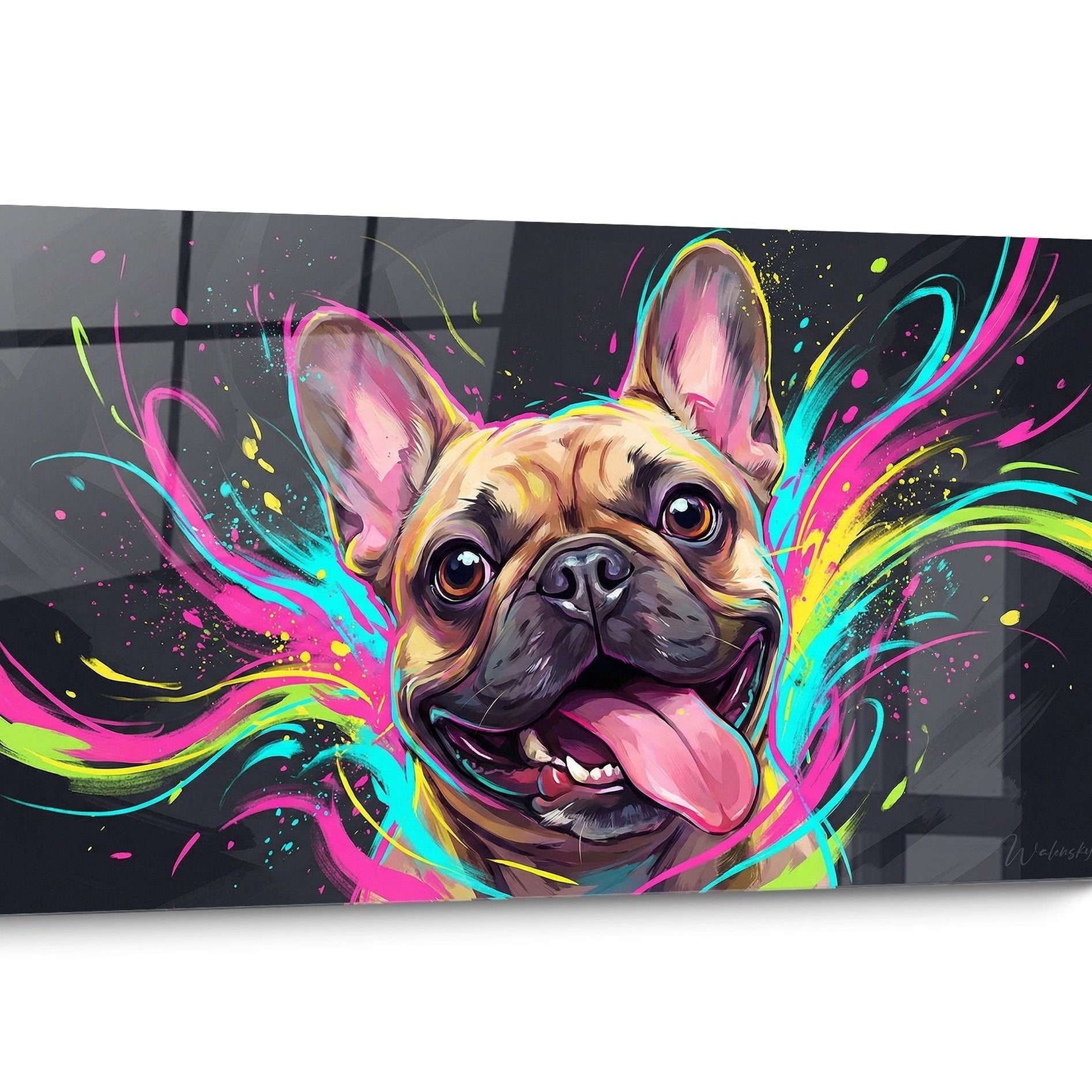 Tableau Bouledogue Francais Pop Art